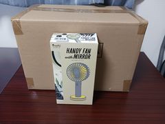 EAF806 ミラー付きハンディファン suitU 白 40個セット 業者向け