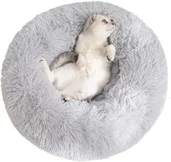 犬 ベッド 猫 ベッド 冬 犬用ベッド ふわふわ 洗える ラウンド型 暖かい 可愛い ペットクッション 滑り止め 防寒 洗濯可能 子犬 猫用 うさぎの耳 ぐっすり眠る