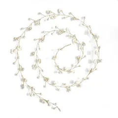 【新着商品】成人式 和装 結婚式 結婚式 花冠 披露宴 おしゃれ パーティー かわいい 二次会 髪飾り 発表会 小花 卒業式 小花 撮影 パール 入学式 カチューシャ 成人式用 花嫁 100cm ヘッドドレス