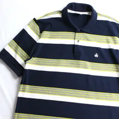 ブルックスブラザーズ 半袖ポロシャツ ボーダー Lサイズ カノコ生地 BROOKS BROTHERS