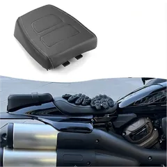 【送料無料】ハーレーダビッドソン(Harley-Davidson) Sportster S1250用 リアシートクッション(後ろ座席パッド) ビニール製ブラック 疲労軽減・撥水加工 簡単取付 ツーリング快適 ドレスアップ効果抜群のサムネイル