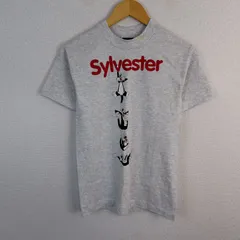Warner Bros. ワーナーブラザーズ Sylvester シルベスター キャラクター Ｔシャツ プリント グレー メンズ 古着 レトロ ナード系 アメカジのサムネイル
