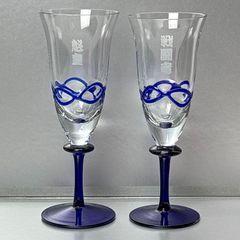 レア☆シャモイ AIEL フルートペア ワイングラス ロンバケ 希少 木村 