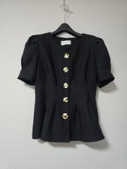Mfil 未着用 リボンスカーフ付き緑の長袖ブラウス - メルカリ
