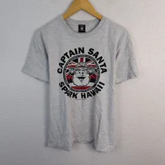 CAPTAIN SANTA キャプテンサンタ SPARK HAWAII キャラクタープリントTシャツ ホワイト L メンズ 古着 レトロ アメカジのサムネイル