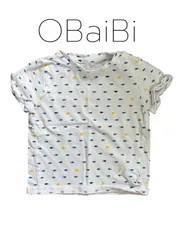 OBaiBi ベビー半袖Tシャツ フィッシュ柄 80cmのサムネイル