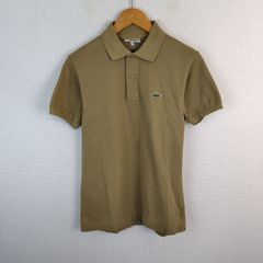 美品】80s ラコステ L1212 ポロシャツ 4 茶 文字ワニ 大沢商会製 