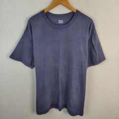 極上フェード】90s Anvil Tシャツ XL ナス紺 ヴィンテージ 雰囲気 