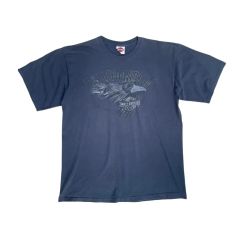 H98☆ハーレーダビッドソン☆Tシャツ☆ロズウェル☆宇宙人☆バック