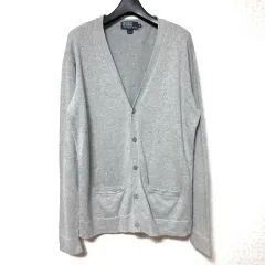 L 100 POLO RALPH LAUREN ニット カーディガン ジャケット グレー