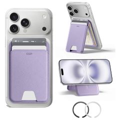 [ESR] 2025 신등장 수납량 업 여성용 Aura MagSafe 카드 케이스 5장 대응 RFID 블로킹 각도 조절 스탠드 첨부 경량 슬림 설계 iPhone 17e/17/16/15/14/13/12, Google Pixel 133bfc8f