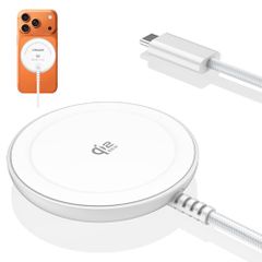 Mag-Safe 충전기 25W Qi2 인증 무선 충전기 마그넷식 급속 충전 초박형 iPhone17 / 16 / 15 / 14 / 13 / 12 대응 AirPods 3/4/Pro (1-3) 대응 Type-C 접속 텔레워크 ea455b94
