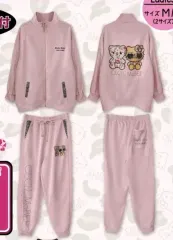 新品) ギャル CECIL McBEE セシルマクビー レオパード hello kitty(ハローキティ) ドン・キホーテ トレーナー ジャージ ピンク セットアップ