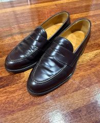 極美品✨Berwick バーウィック コインローファー 5260ワイン 27cm