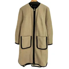 タラジャーモン TARA JARMON ウール混 ノーカラー ロングコート レディース JPN：40 のサムネイル