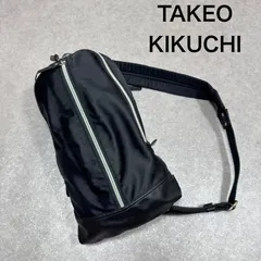 TAKEO KIKUCHI タケオキクチ ナイロン ボディバッグ ブラック