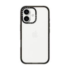 [신품]CASETiFY 임팩트 iPhone 16 Plus 케이스 [박형 경량/내충격/미군 MIL 규격] - 클리어 블랙 434b6222