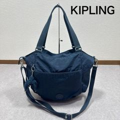 極美品】キプリング CAI カイ ショルダーバッグ ネイビー系 ブルー 総 