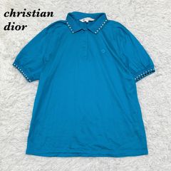 Christian Dior レース トップス 半袖 ミントグリーン ディオール