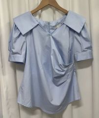 MEER. 半袖シャツ ブルー ネクタイ付き - メルカリ