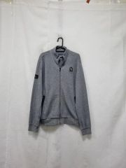 美品⭐️パパスプラス スウェットブルゾン ブランドロゴワッペン