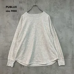PUBLUX パブリュクス F グレー バックプリント 線画 アート グラフィック プリント PROUST スウェット トレーナー プルオーバー 長袖 カットソー トップス クルーネック 丸首 オーバーサイズ ビッグシルエット ドロップショルダー ★ ■◇のサムネイル