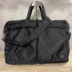 ✨人気2層✨PORTER タンカー 2WAYブリーフケース 黒 α0-1003