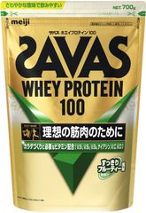 SAVAS ホエイプロテイン100 980g バナナx4袋リッチショコラx1袋 - メルカリ