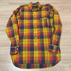 ドレイクス ワンポケット リネン/コットン ボタンダウン シャツ 15(38)のサムネイル