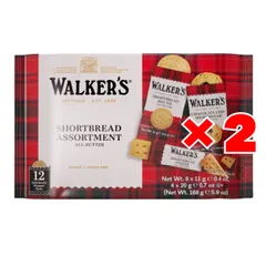 【2袋セット】人気3種 アソートパック walkers ショートブレッド 168g 三菱食品 クッキーのサムネイル