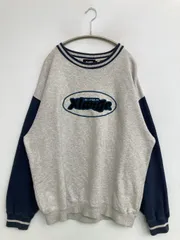 XLARGE エクストララージ スウェット L グレー 長袖 ブランドロゴ コットン スウェット ライン柄 メンズ