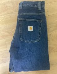 色落ち抜群 carhartt ダブルニーペインターデニムパンツ34×30 USA