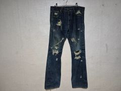 MASU BAGGY FIT JEANS DAMAGED WALLETCHAIN - メルカリ