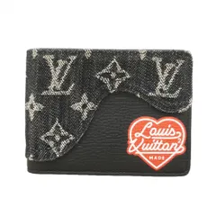 ルイ・ヴィトン(Louis Vuitton) ルイ・ヴィトン 財布・札入れ モノグラム・デニム ポルトフォイユスレンダー NIGOコラボ M81020 ブラックメンズ