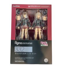 미품 맥스 팩토리 걸즈 & 팬처 극장판 figma 332 니시스미 마호 & 일견 에리카 세트 피규어