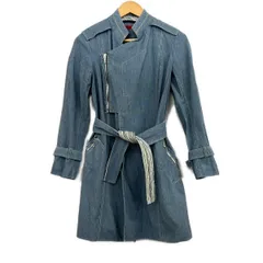VIVIENNE TAM(ヴィヴィアンタム) コート サイズ0 XS レディース美品  - ライトブルー×白 ベルト付きのサムネイル