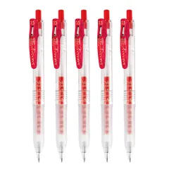 新品 ゼブラ ジェルボールペン サラサスタディ 0.5mm 赤 5本セット P-JJM88-R5-AZ