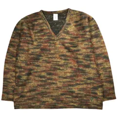 South2 West8 サウスツーウェストエイト S2W8 日本製 Side Slit V Neck Shirt - Pe/Ac/W Shaggy Knit サイドスリットVネックシャツ シャギーニット FK859 S Brown セーター トップスのサムネイル