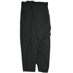 BED J.W. FORD ベッドフォード 日本製 Wrapped Trousers. ラップトラウザーパンツ 18SS-B-PT07 1 BLACK カットオフ ボトムス g25579のサムネイル
