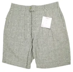 新品 Engineered Garments エンジニアードガーメンツ アメリカ製 Sunset Short - CL Glen Plaid サンセットショーツ コットンリネン グレンチェック S Gray 1タック ショートパンツ ボトムス g25271のサムネイル