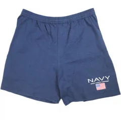 M.J.SOFFE ソフィー アメリカ製 00's US.NAVY ショーツ MADE IN USA L ネイビー スウェット ショートパンツ ヴィンテージ ボトムス g25385のサムネイル