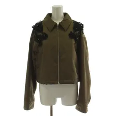 ファーファー furfur 24AW レースモチーフブルゾン 上着 F カーキ 長袖 花モチーフ RWFJ245029 /GGのサムネイル
