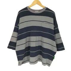 ウィリーチャバリア WILLY CHAVARRIA ビッグシルエットボーダー柄ポケットTシャツ street メンズ  Mのサムネイル