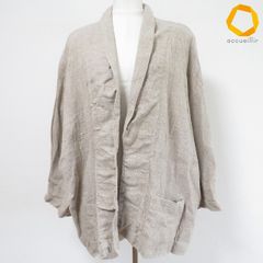 リネン100%】美品♡ババグーリ ロングカーディガン オープンフロント