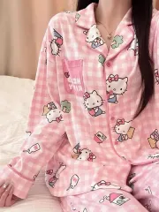 ハローキティ ルームウェア 長袖 パジャマ セット