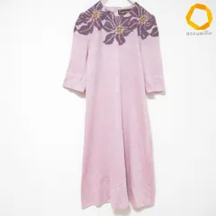 サイトウトヨコ 斉藤都世子 ワンピース ロング ニット 刺繍 ラメ 半袖 レディース [x993885]のサムネイル