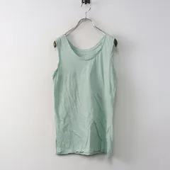 2024SS マーガレットハウエル MARGARET HOWELL FINE COTTON JERSEY タンクトップ F＼ミントグリーン ノースリーブ【2400014960365】のサムネイル