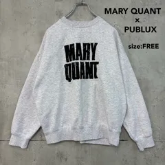 限定品 PUBLUX × MARY QUANT マリークヮント 別注 ワッフル ロゴ スウェット プルオーバー マリークワント パブリュクス 刺繍 デイジー 花柄 パッチワーク トレーナー 裏起毛 フリークスストア ビッグシルエット オーバー ★ ◇■のサムネイル