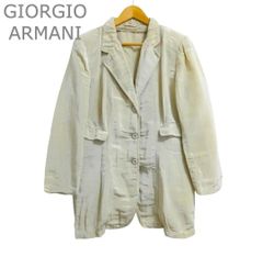 ARMANI《ジョルジオ.アルマーニ・白ジャケット》新品・未使用 - メルカリ