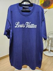 LOUIS VUITTON インタルシアジャガードハートクルーネックニット XL